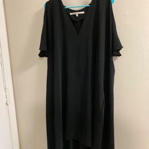 Rachel Roy XXL black cold shoulder dress